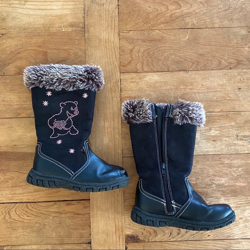 Pink bears Girl Boots